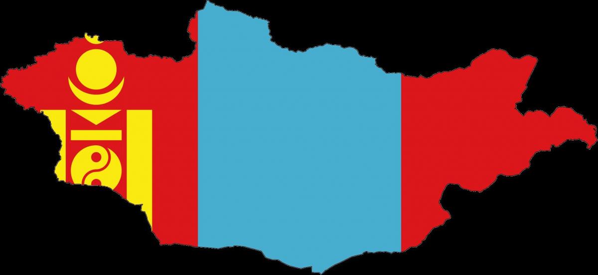 نقشہ منگولیا کے پرچم