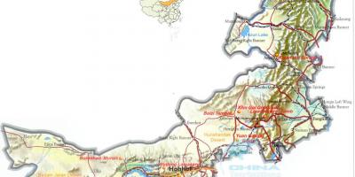 بیرونی منگولیا کا نقشہ