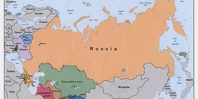 نقشہ کے روس منگولیا