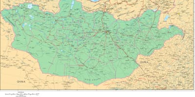 نقشہ منگولیا کی سڑک