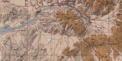 نقشہ منگولیا کے topographic