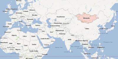 نقشہ کے منگولیا ایشیا کا نقشہ