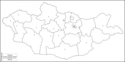 خالی نقشہ منگولیا کے